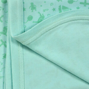 Baby Wraping Sheet Printed (Aqua) - 80x80-8684