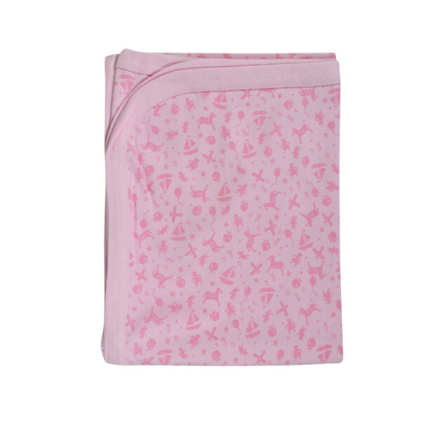 Baby Wraping Sheet Printed (Pink) - 80x80-8697