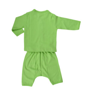 Zero Pack Of T-Shirt With Diaper Pant - Green-8713
