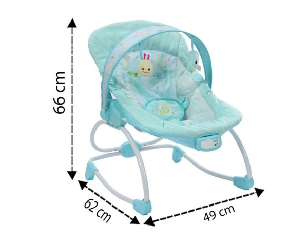 Mastela Musical Baby Rocker - Sea Green-11093