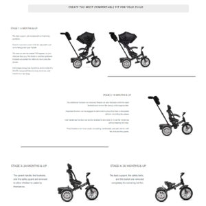 Bentley 6-in-1 Baby Stroller / Kids Trike (BN1R) - Dragon Red-30791