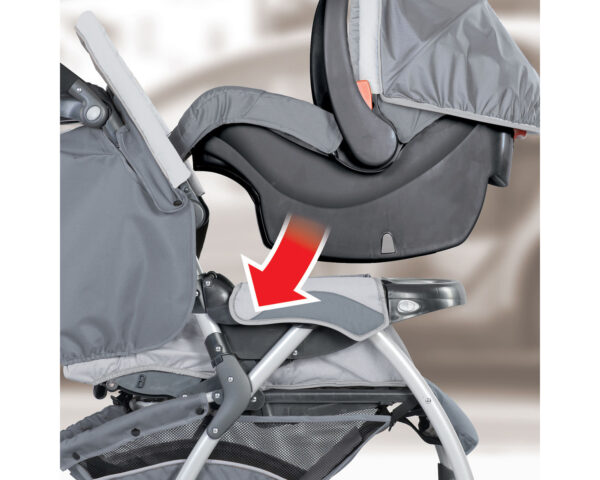 Chicco Cortina CX Travel System LAVA USA - Red & Grey-10290