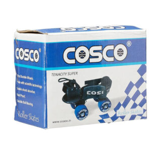 Cosco Tenacity Super Junior Quad Roller Skates - Size 8.5-11 UK (Blue, Black)-11447