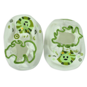 Mami Baby New Born Mittens & Booties Set (0-6M) - Green-10563