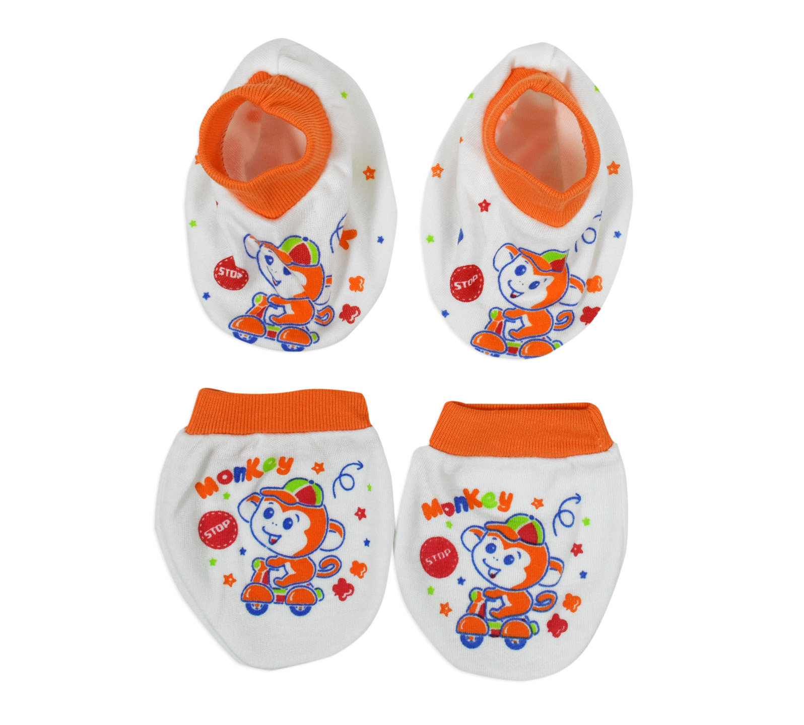 orange toddler mittens