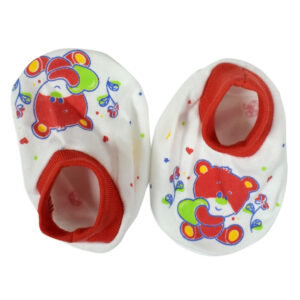 Kero Kid Printed Mittens & Booties Set - Red-10682