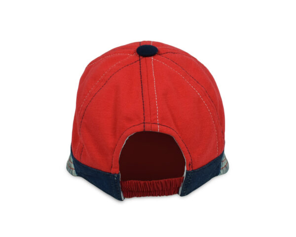 Kids Bunny Applique Unisex Summer Caps - Red-11266