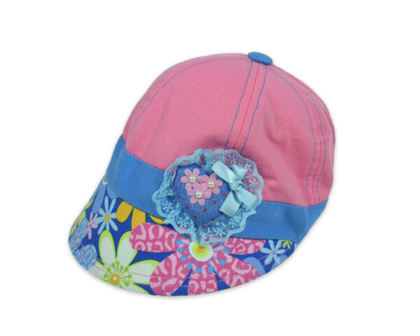 Flower Patch Girls Summer Cap - Pink-0