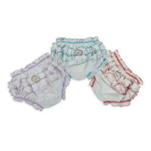 Girls Cotton Freal Panty Pack Of 3 - White Base-0