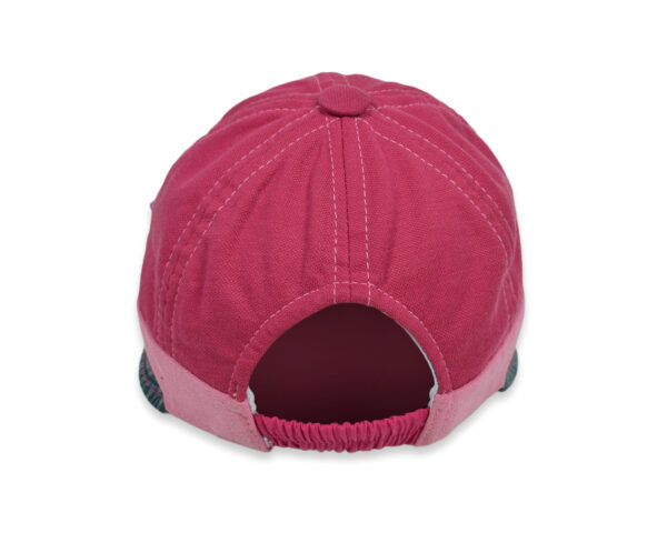 Flower Patch Girls Summer Caps - Pink/Grey-11300