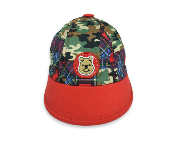 Monkey Patch Unisex Summer Cap - Red-11318