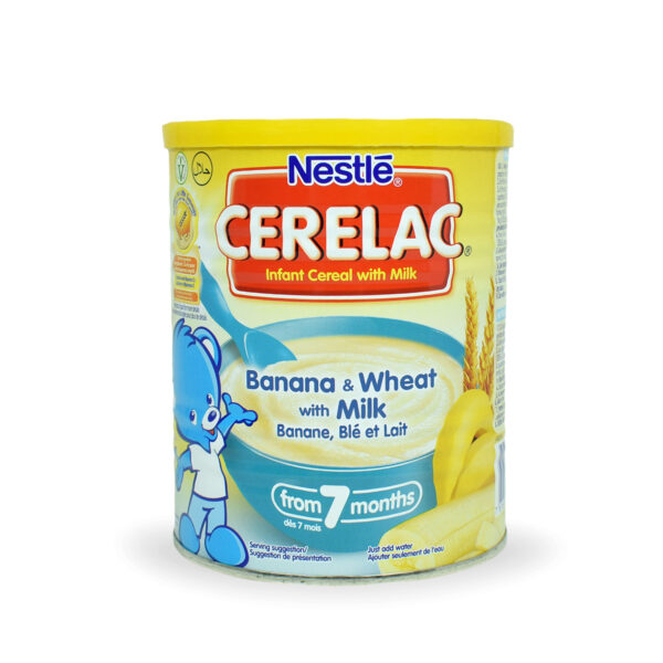 Nestle Cerelac Banana and Wheat With Milk 7M+ (Stage 2) - 400 gm-0