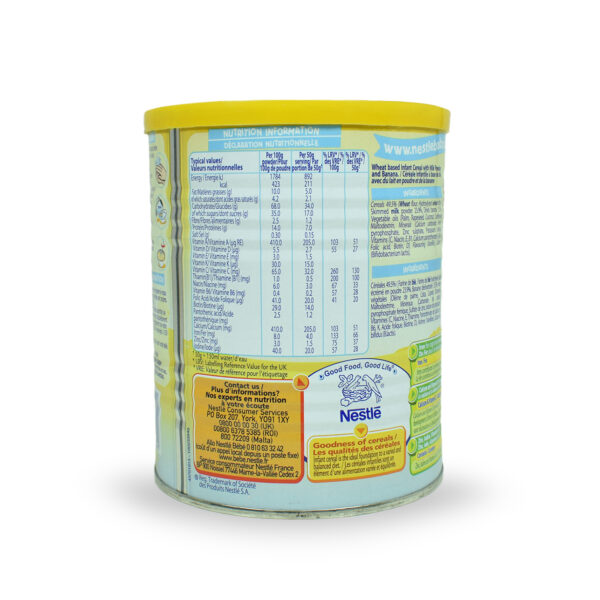 Nestle Cerelac Banana and Wheat With Milk 7M+ (Stage 2) - 400 gm-10461