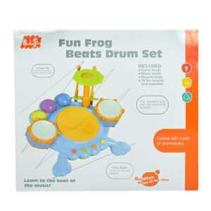 Fun Frog Kids Beats Drum Toy Set-11407