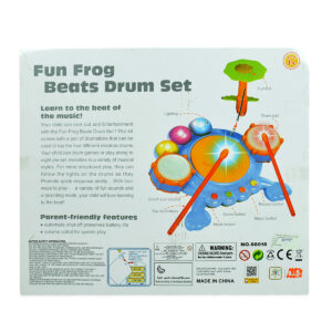 Fun Frog Kids Beats Drum Toy Set-11409