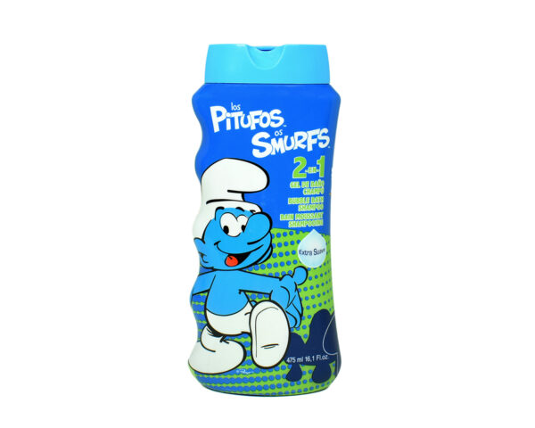 Los Pitufos Os Smurfs Extra Suave 2 In 1 Bubble Bath & Shampoo - 475 ml-0