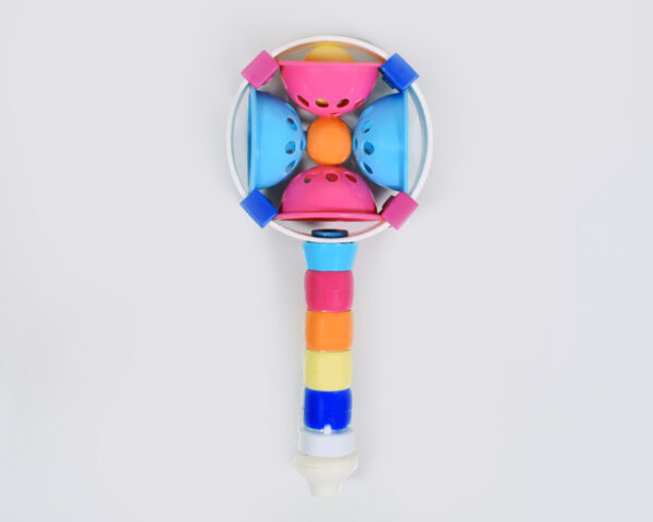 Baby Hand Shake Musical Plastic Rattle - Multicolor-0