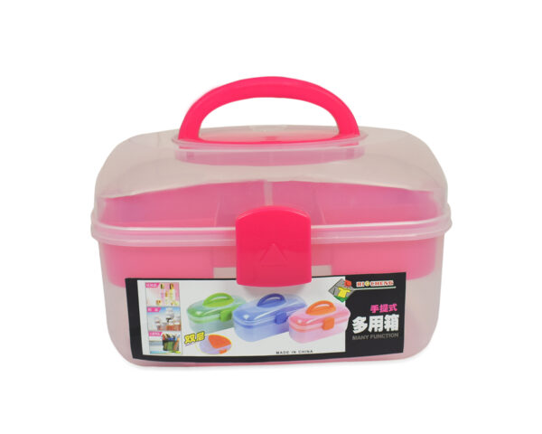 Multi Purpose Storage Box - Pink-0