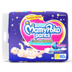 Mamy Poko Small Size Baby Diapers (60 Count)-10524