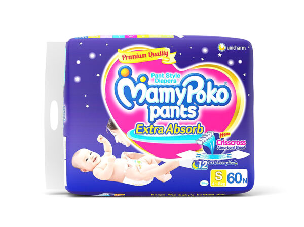 Mamy Poko Small Size Baby Diapers (60 Count)-10524