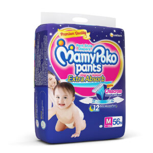 Mamy Poko Medium Size Baby Diapers (56 count)-10516