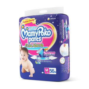 Mamy Poko Medium Size Baby Diapers (56 count)-10515