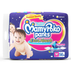 Mamy Poko Medium Size Baby Diapers (56 count)-10518