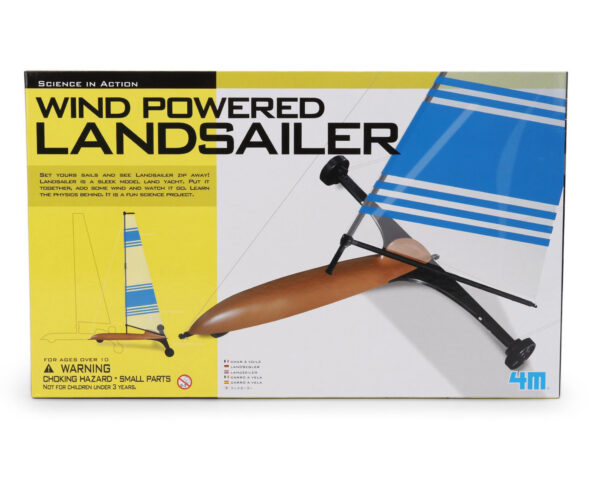 4M Science in Action Wind Powered Landsailer - Blue-0