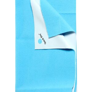 Quick Dry Plain Waterproof Bed Protector Sheet (M) - Cyan-12341