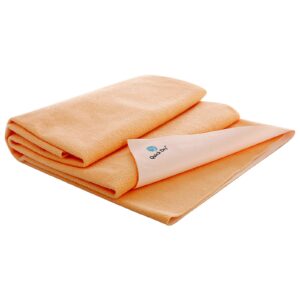Quick Dry Plain Waterproof Bed Protector Sheet (M) - Peach-0