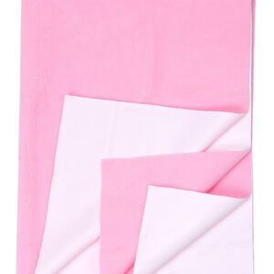 Quick Dry Plain Waterproof Bed Protector Sheet (Single Bed) - Pink-0