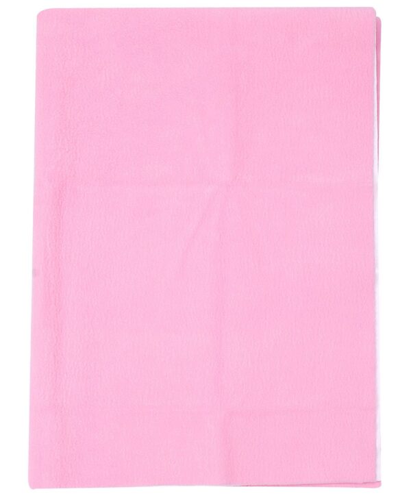 Quick Dry Plain Waterproof Bed Protector Sheet (M) - Pink-12389