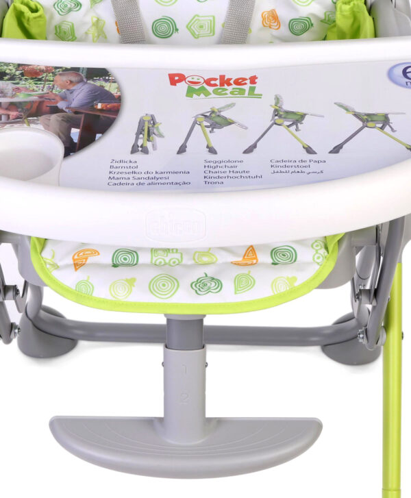 Chicco Pocket Meal High Chair - Green-11746