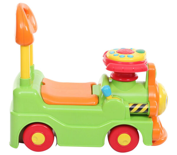 Chicco - Green and Orange New Loco Train Sit N Ride-11786