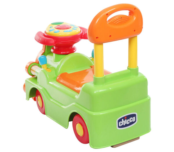 Chicco - Green and Orange New Loco Train Sit N Ride-11784