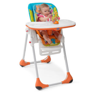 Chicco Polly 2 In 1 Highchair Wood Friends - Multicolour-11729