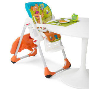 Chicco Polly 2 In 1 Highchair Wood Friends - Multicolour-11725