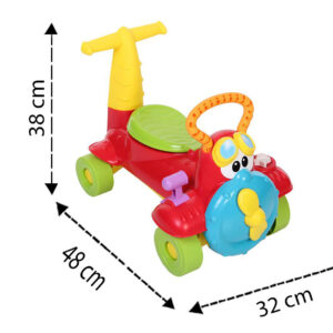 Chicco Charlie Sky Rider Manual Push Ride On - Multicolor-11780