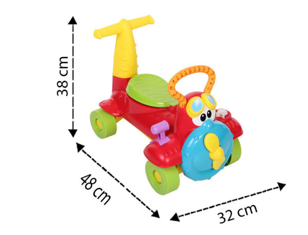 Chicco Charlie Sky Rider Manual Push Ride On - Multicolor-11780