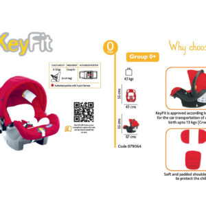 Chicco Keyfit EU Rear Facing Baby Car Seat - Red-11771