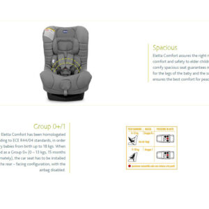 Chicco Eletta Convertible Baby Car Seat - Race-11760