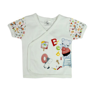 Baby Starters 4 Pieces New Born Cloth Set - White-12232