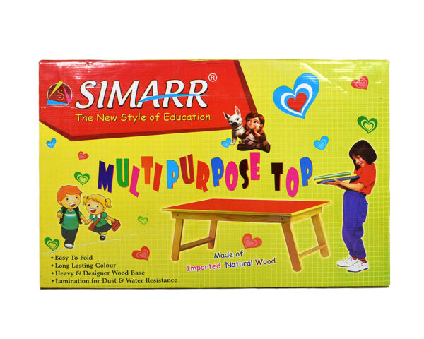 Simarr Multi Purpose Foldable Wooden Table - Red-11643