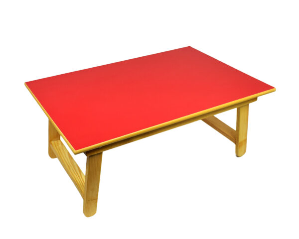 Simarr Multi Purpose Foldable Wooden Table - Red-0