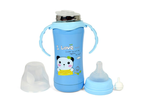 Steel Feeding Bottle Blue - 240 ml-12759