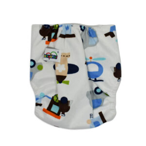 Adjustable Reusable Cloth Diaper - White-12678