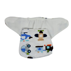 Adjustable Reusable Cloth Diaper - White-12675