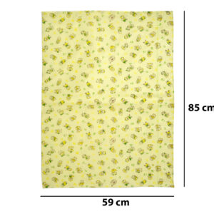 Multi Print Plastic Sheet (L) 59x85cm - Yellow-12575