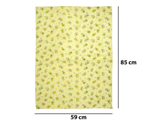 Multi Print Plastic Sheet (L) 59x85cm - Yellow-12575