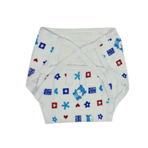 Mother Choice Knotted Cotton Nappy Set Of 6 - White-12593